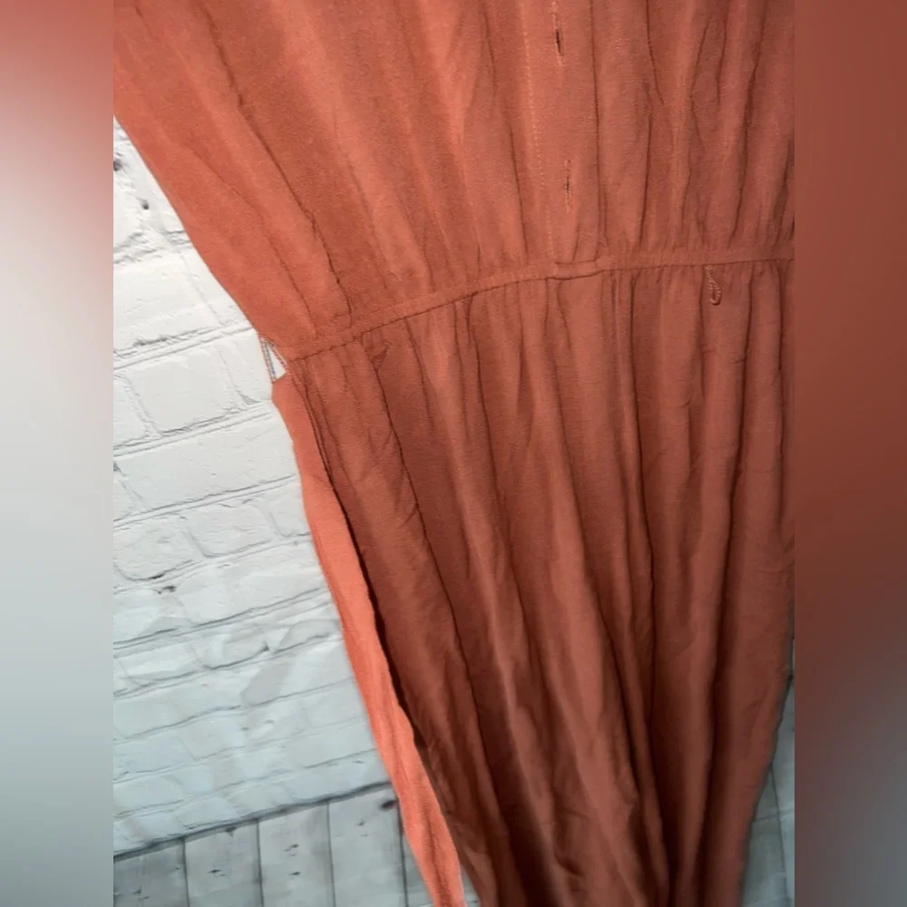 BRAND NWT Apt. 9 Dark Orange Long Romper size S - Picture 6 of 16